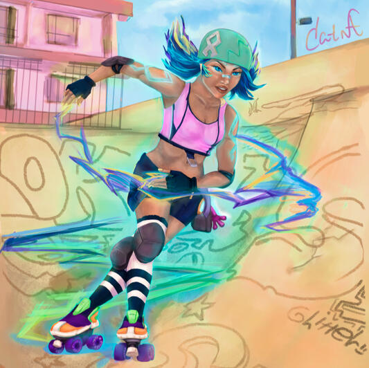 Neon Valorant Fan Art If Neon's profession wasn't being a Kingdom agent, she would be a roller derby player. Neon Valorant Fan Art If Neon's profession wasn't being a Kingdom agent, she would be a roller derby player.